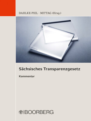 cover image of Sächsisches Transparenzgesetz